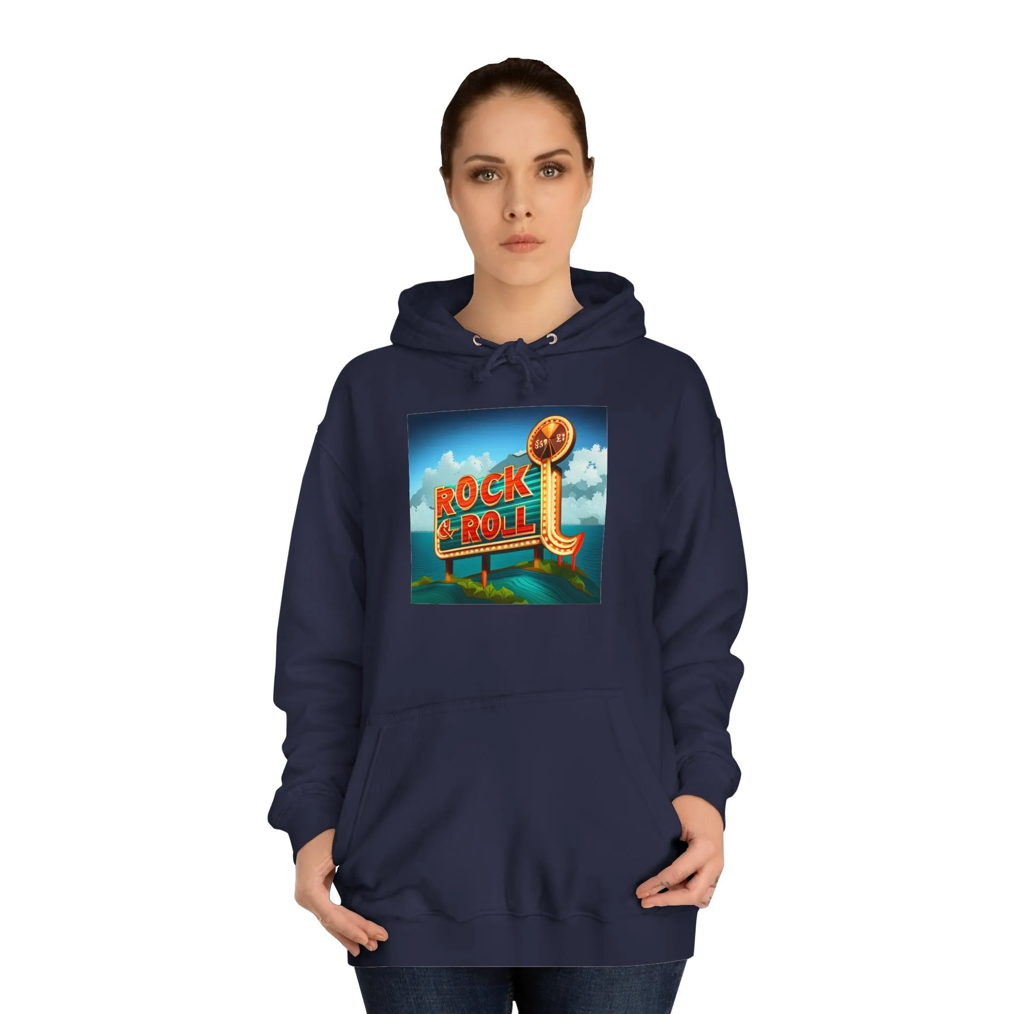 Rock & Roll Casino Unisex College Hoodie