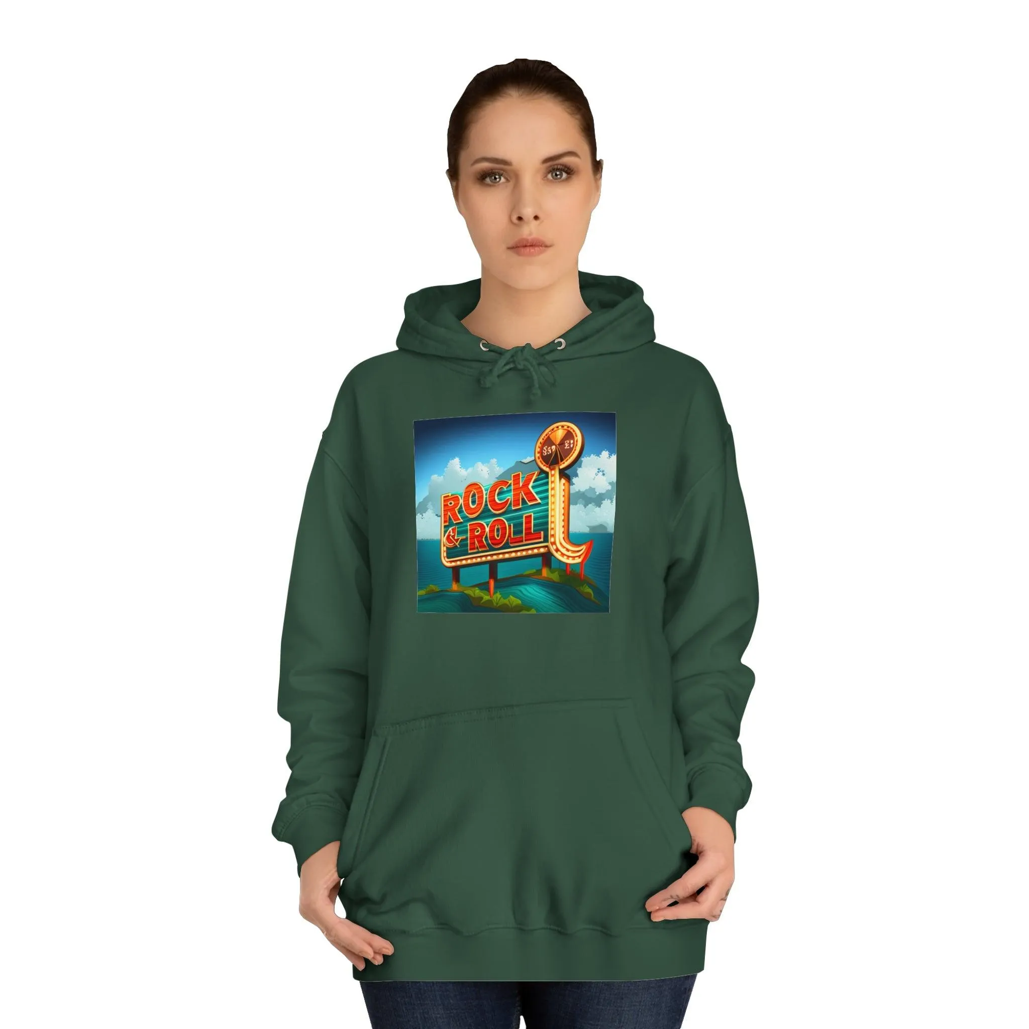 Rock & Roll Casino Unisex College Hoodie