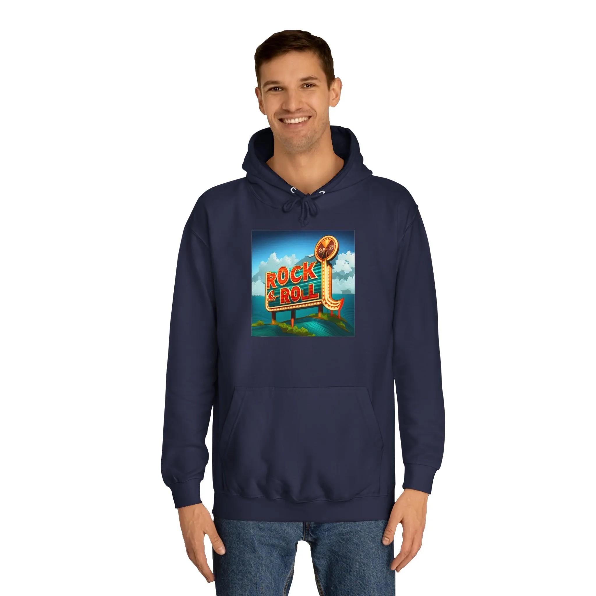 Rock & Roll Casino Unisex College Hoodie
