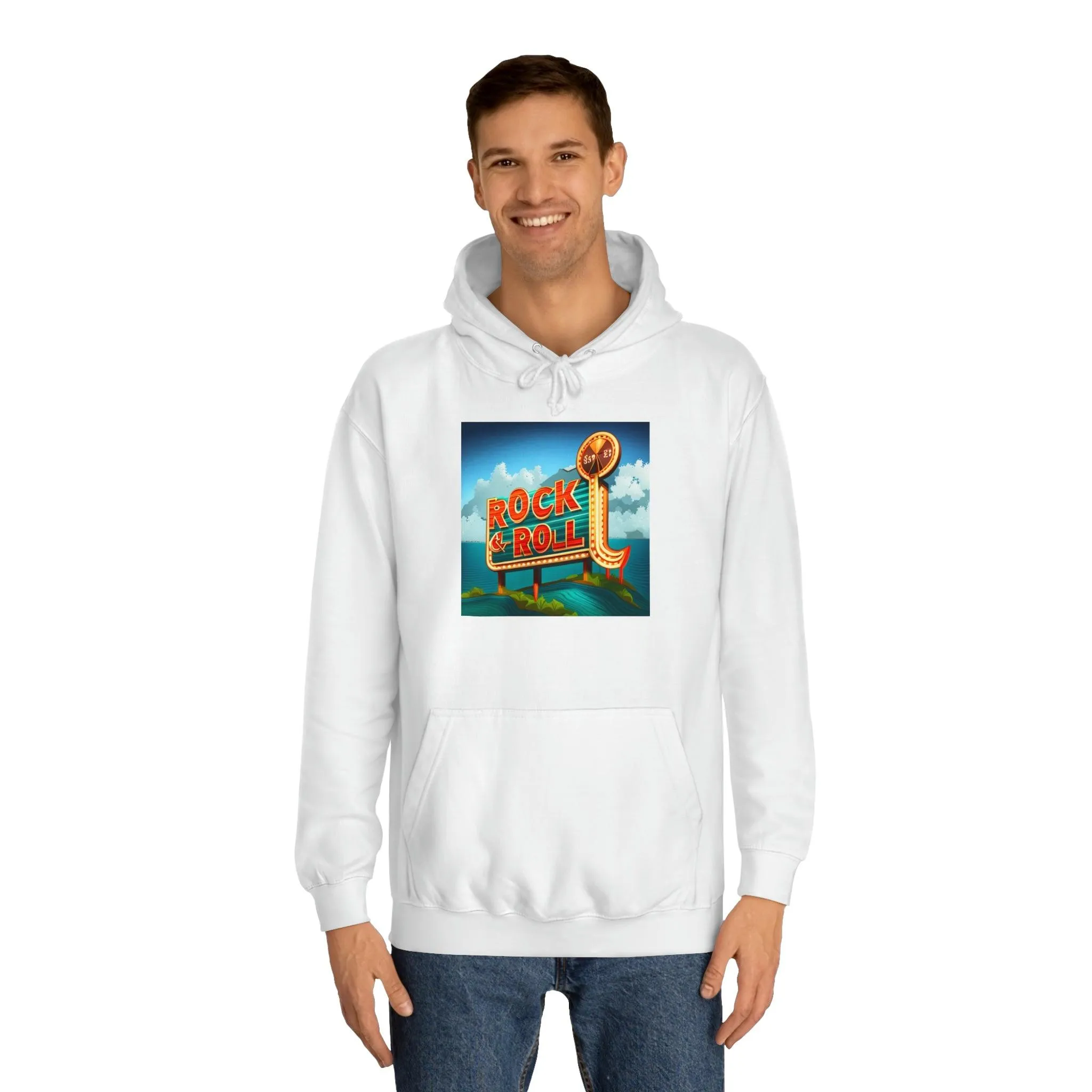 Rock & Roll Casino Unisex College Hoodie