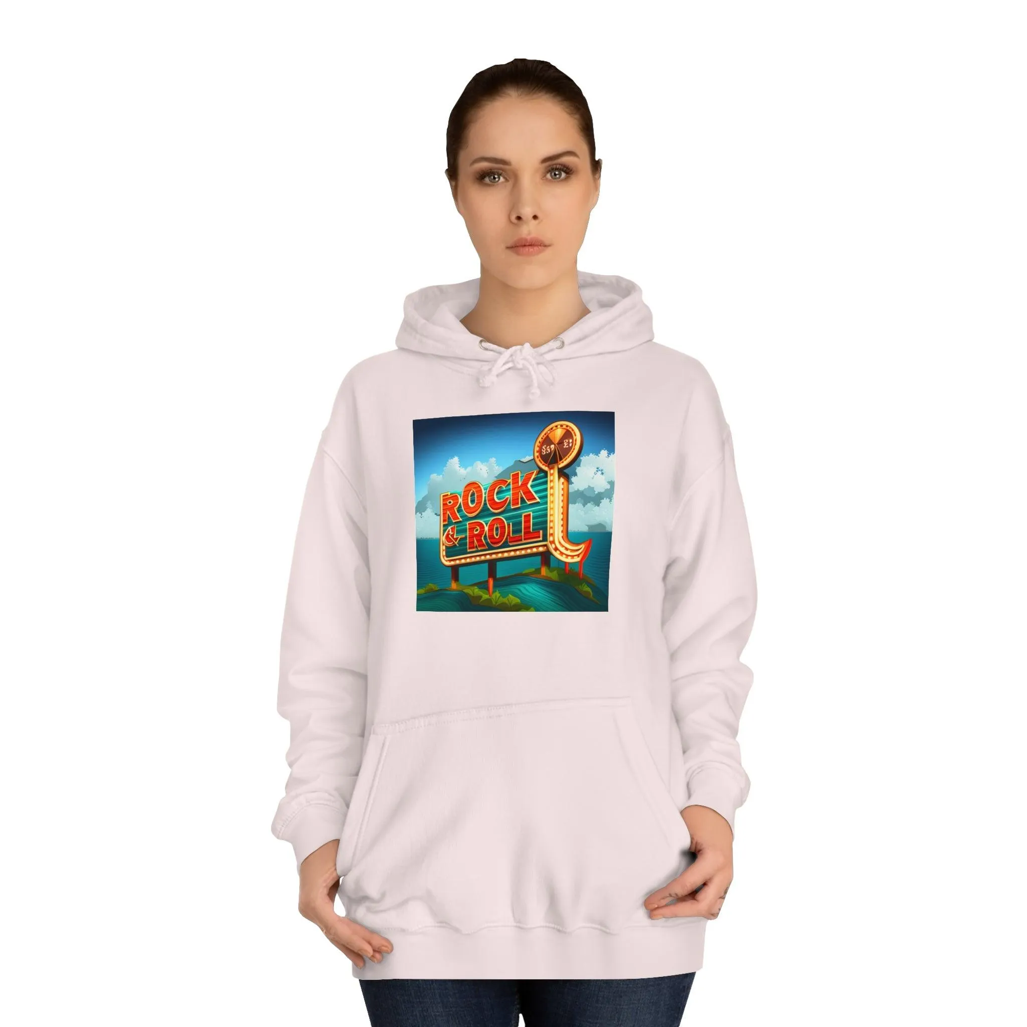 Rock & Roll Casino Unisex College Hoodie