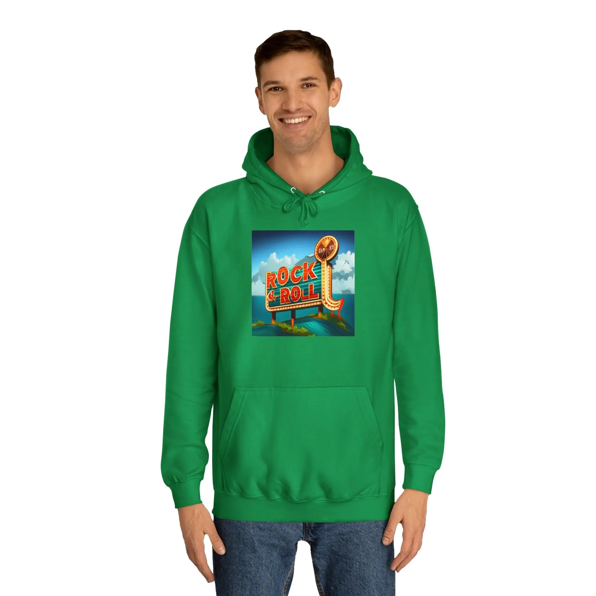 Rock & Roll Casino Unisex College Hoodie