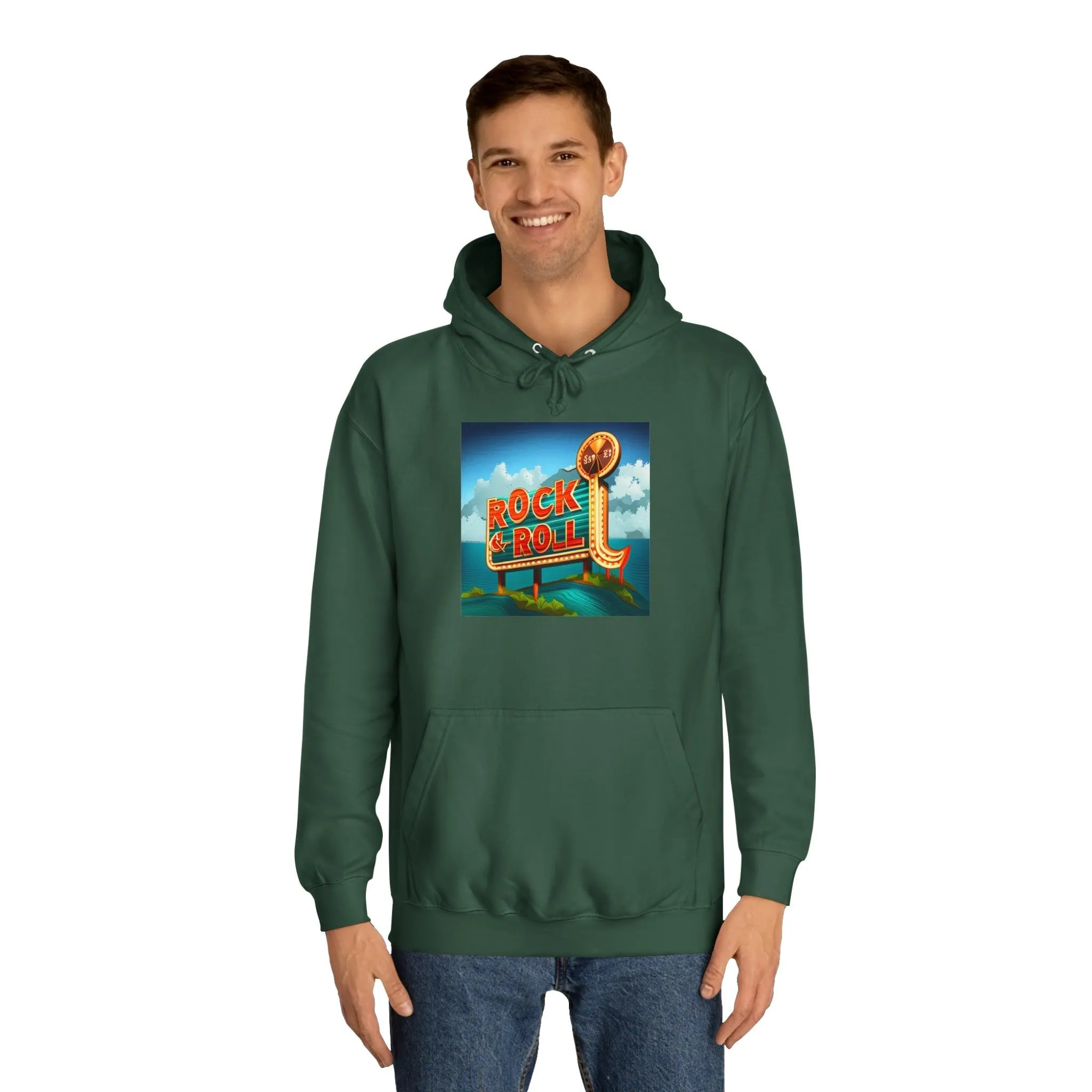 Rock & Roll Casino Unisex College Hoodie