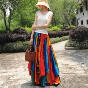 Romany Rainbow Cotton Skirts
