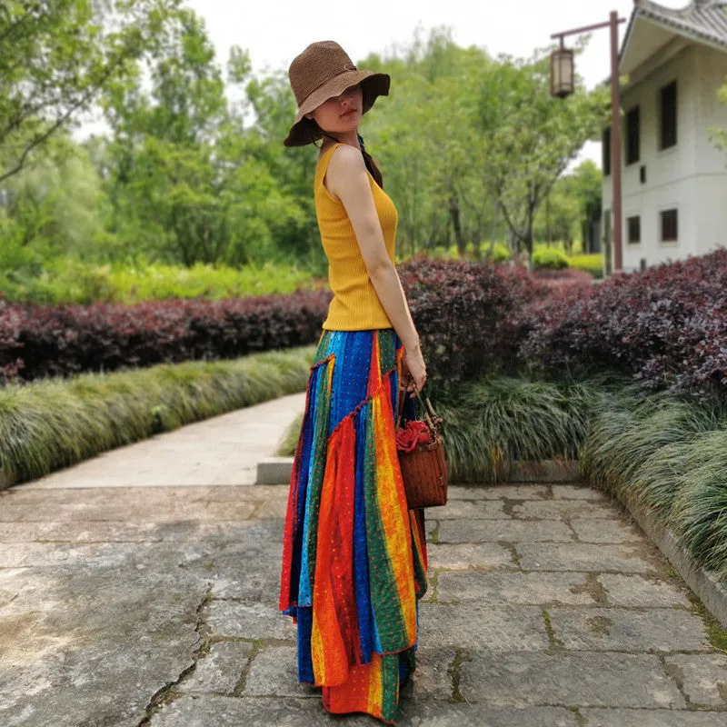 Romany Rainbow Cotton Skirts