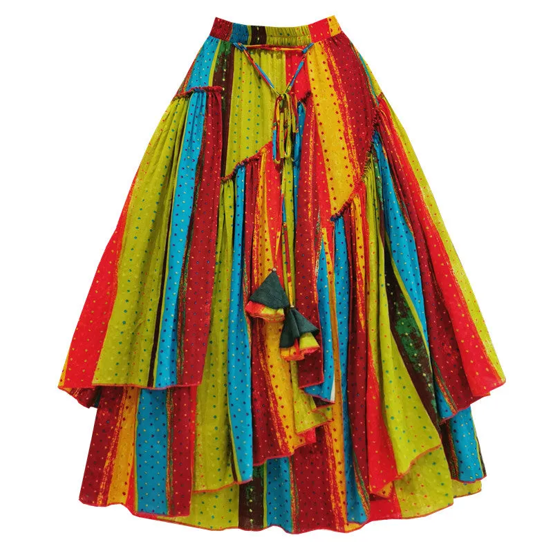 Romany Rainbow Cotton Skirts