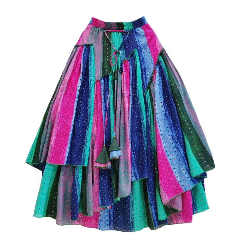 Romany Rainbow Cotton Skirts