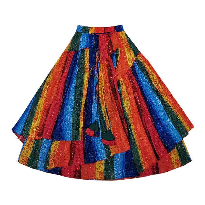 Romany Rainbow Cotton Skirts