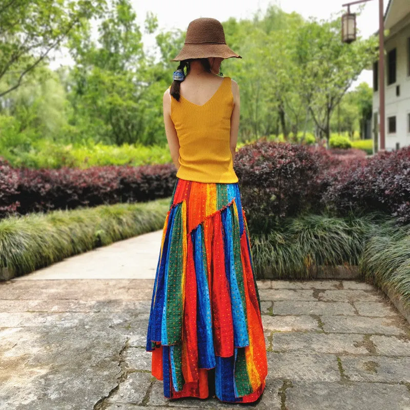 Romany Rainbow Cotton Skirts
