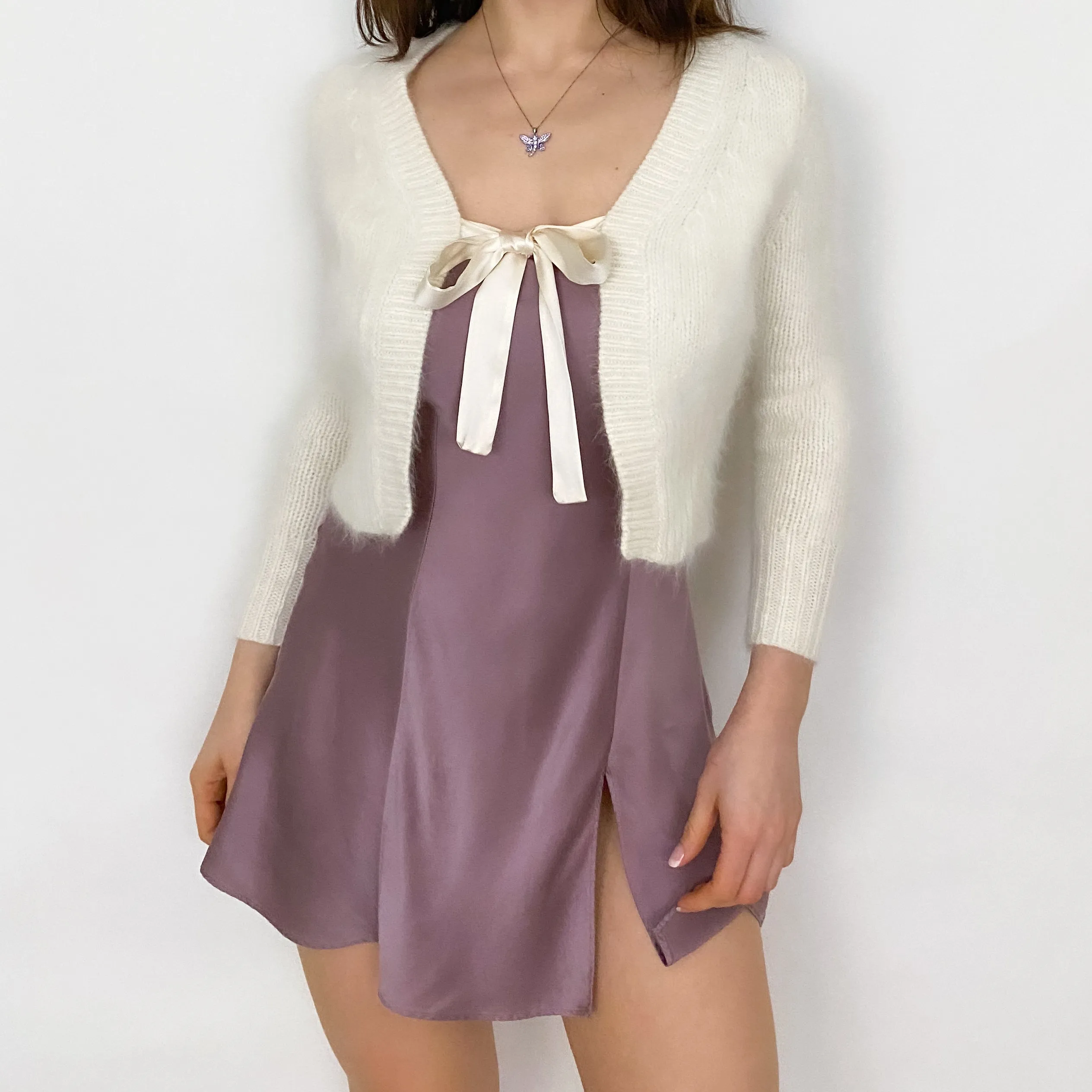 Soft Rabbit Hair Cardigan