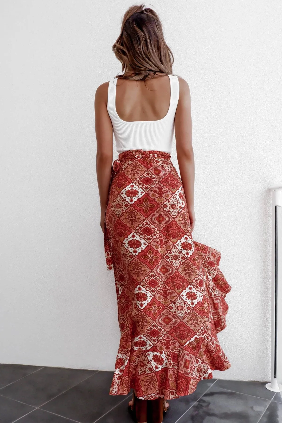 Solstice - Boho Floral Maxi Skirt by The Nevermore