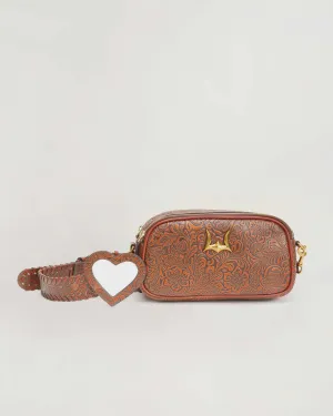 Sophia Shoulder Bag - Brown Floral