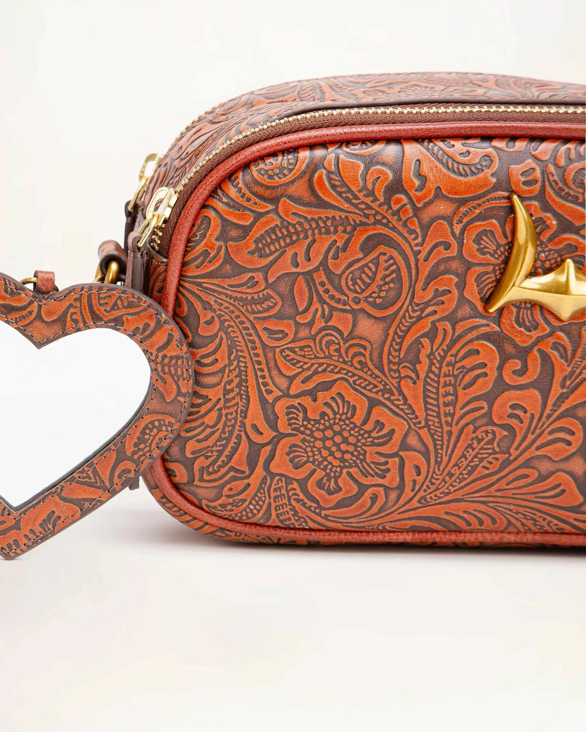 Sophia Shoulder Bag - Brown Floral