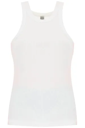 Toteme curved rib tank top 211 437 772 WHITE