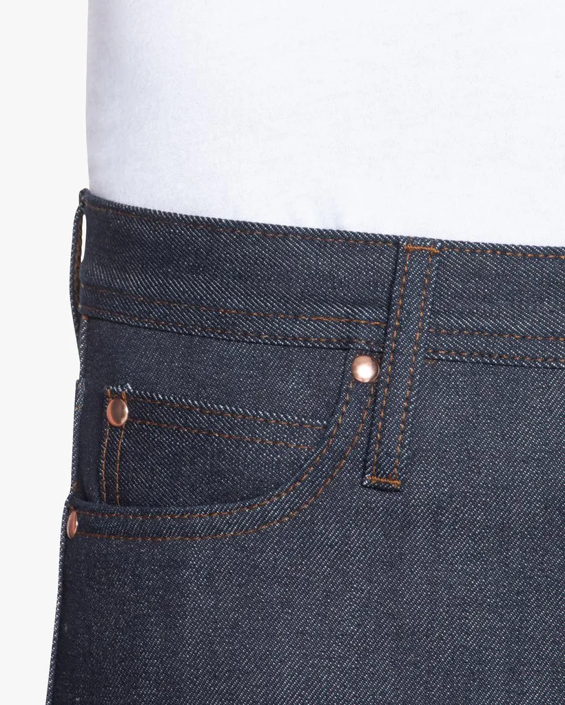 Unbranded UB101 Skinny Fit Mens Jeans - 14.5oz Indigo Selvedge