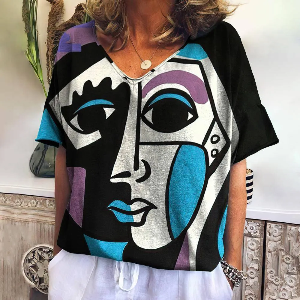 Vintage TShirt For Women Daily Tops Streetwear