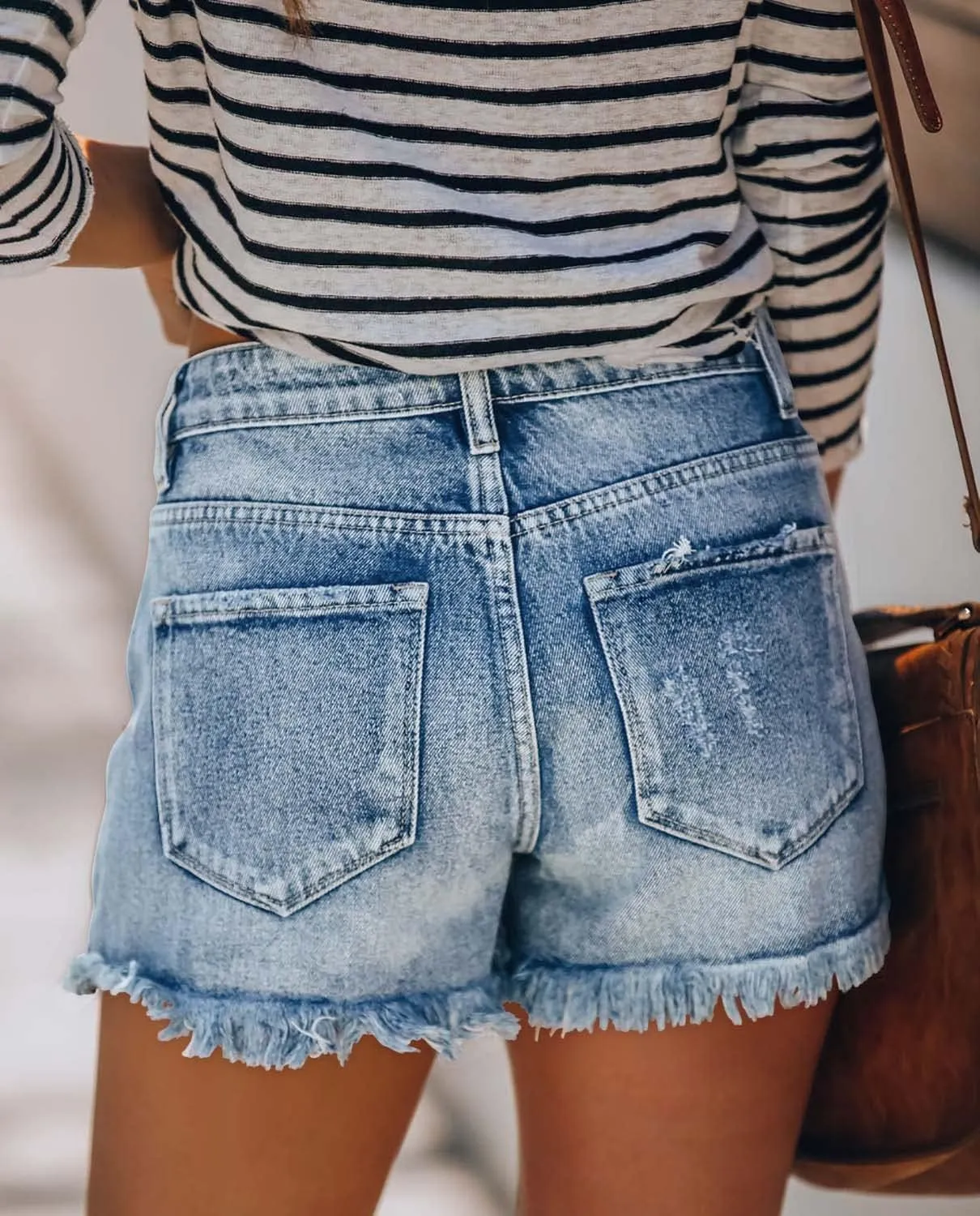 Women Lightweight Stylish Denim Shorts