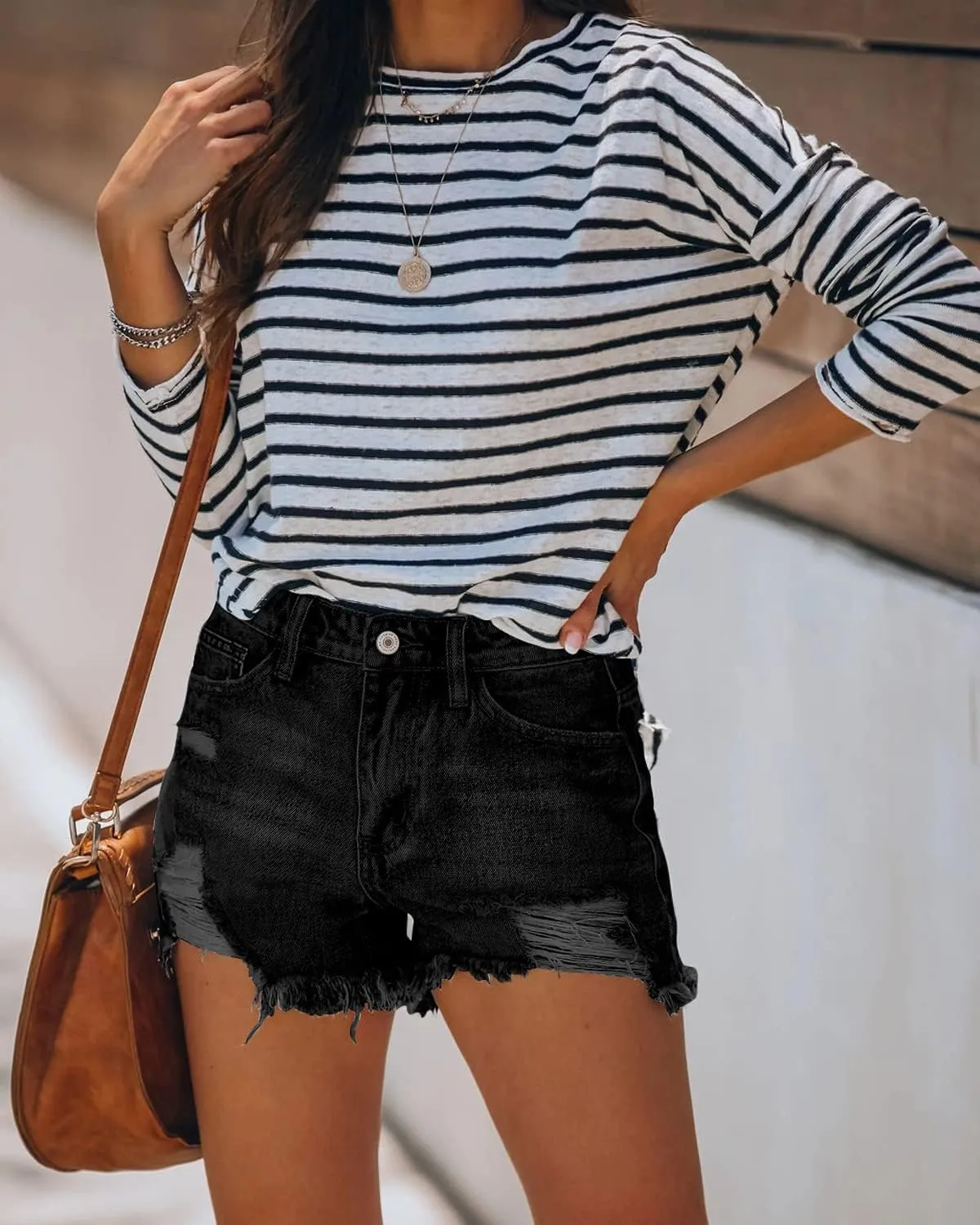 Women Lightweight Stylish Denim Shorts