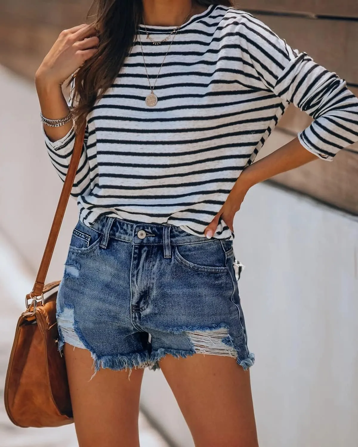 Women Lightweight Stylish Denim Shorts