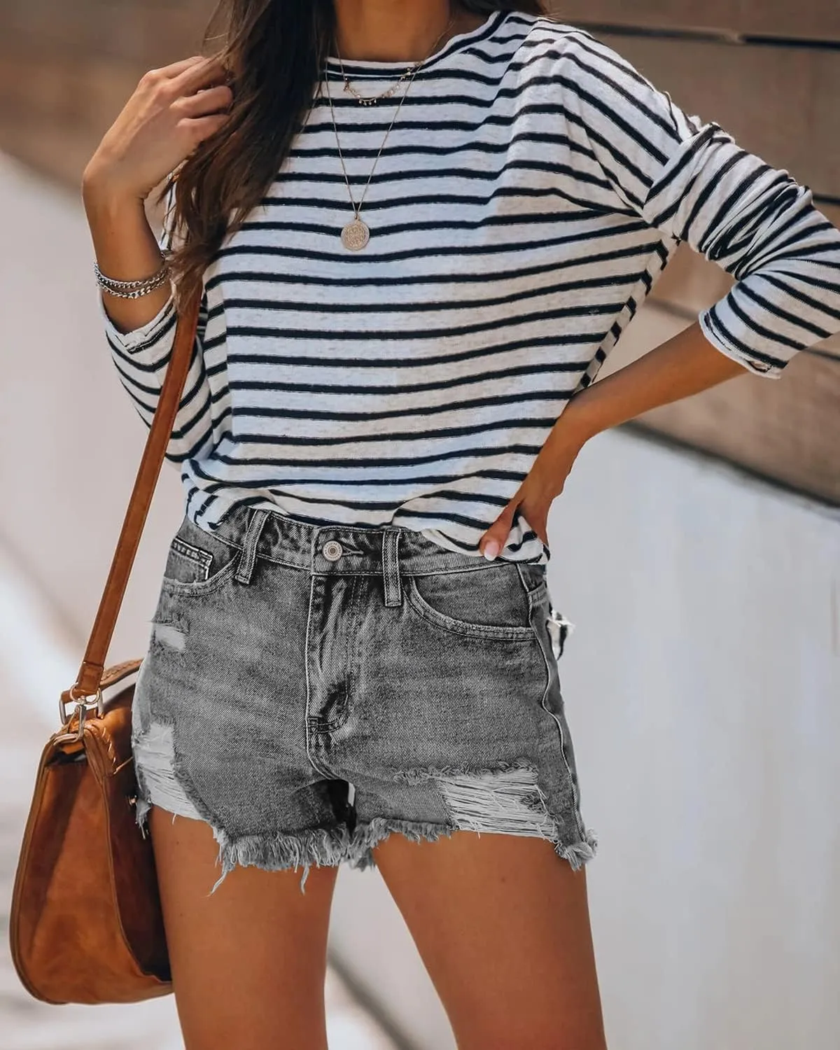 Women Lightweight Stylish Denim Shorts