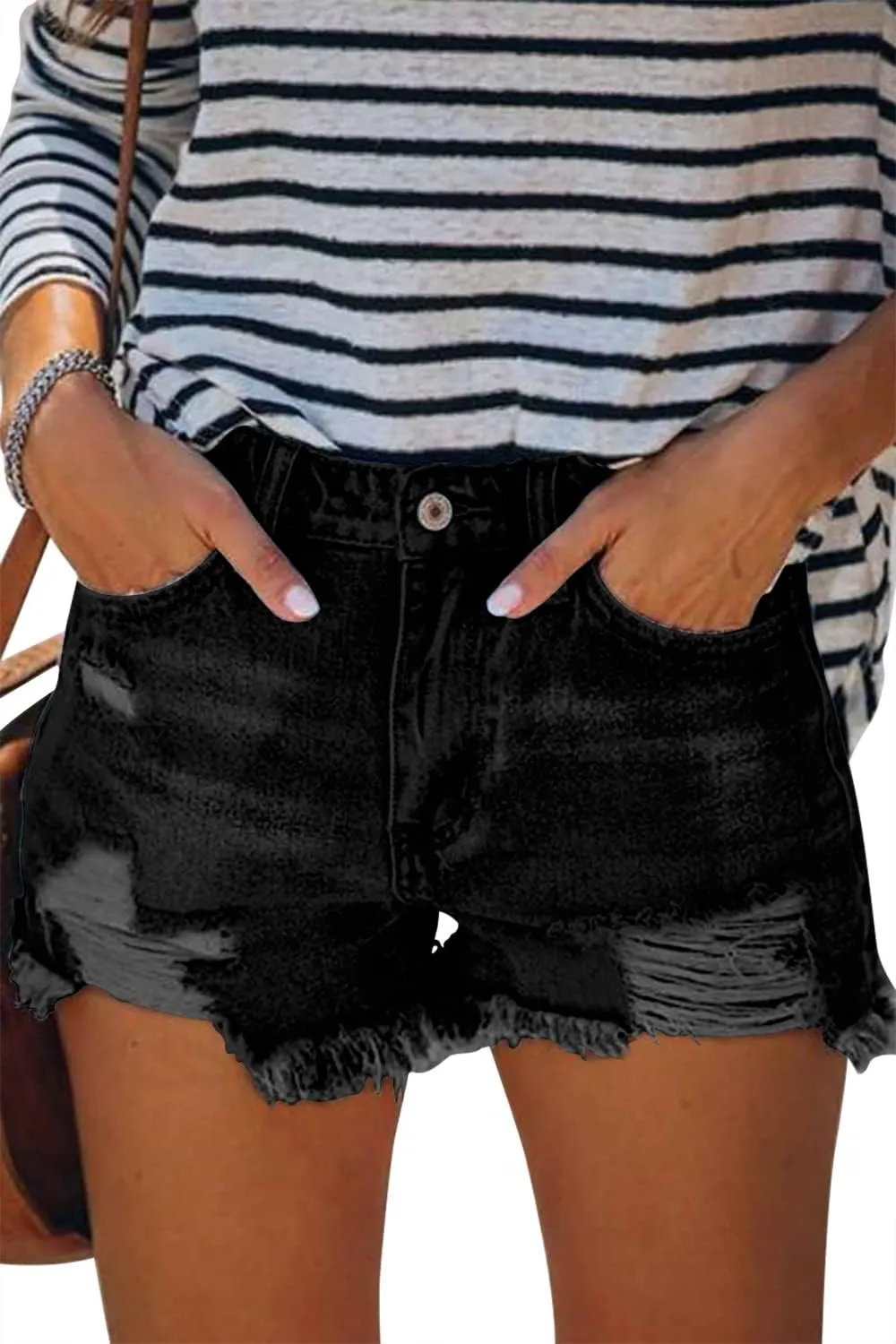 Women Lightweight Stylish Denim Shorts