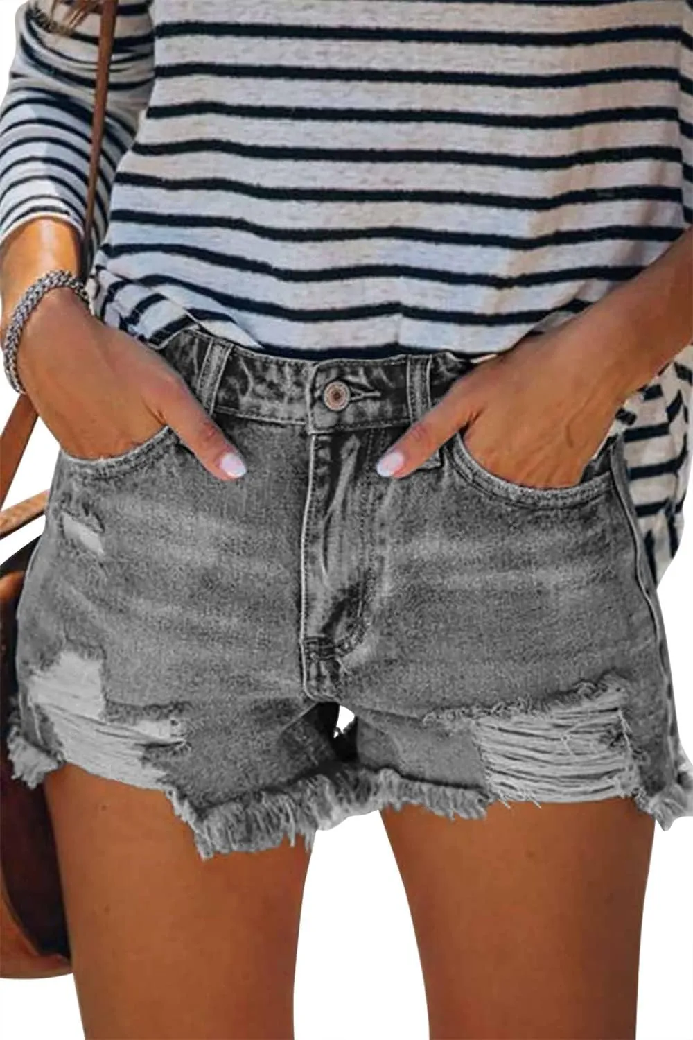 Women Lightweight Stylish Denim Shorts