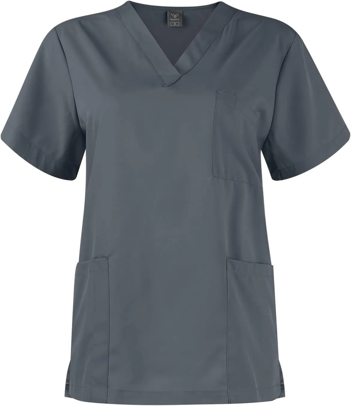 Women's V-Neck Stretch Fit Scrub Top & Jogger Scrubs Pants Multi Pocket Medical Nurse Uniforms Set