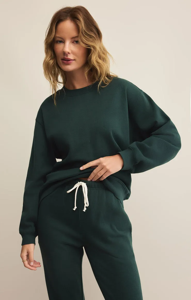 Z SUPPLY Boyfriend Crew Fleece Pullover - More Colors Available