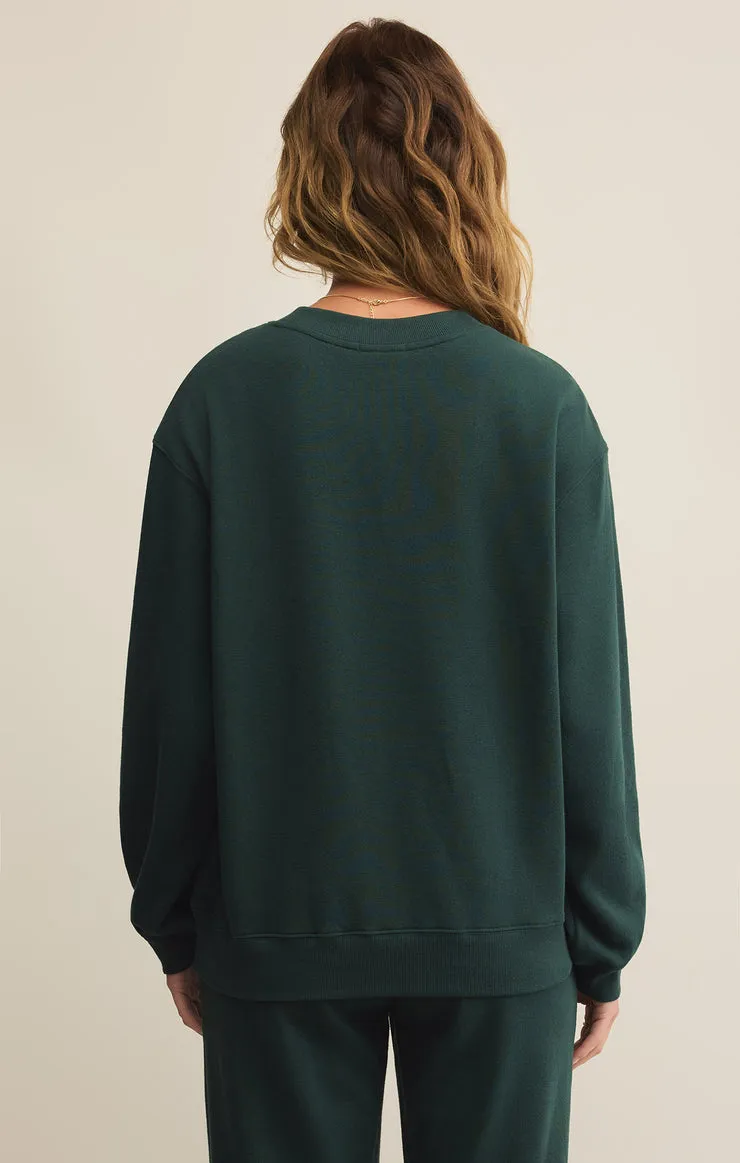 Z SUPPLY Boyfriend Crew Fleece Pullover - More Colors Available