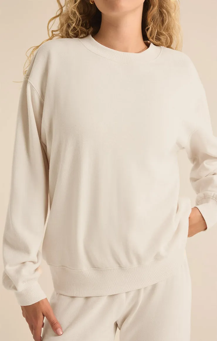 Z SUPPLY Boyfriend Crew Fleece Pullover - More Colors Available
