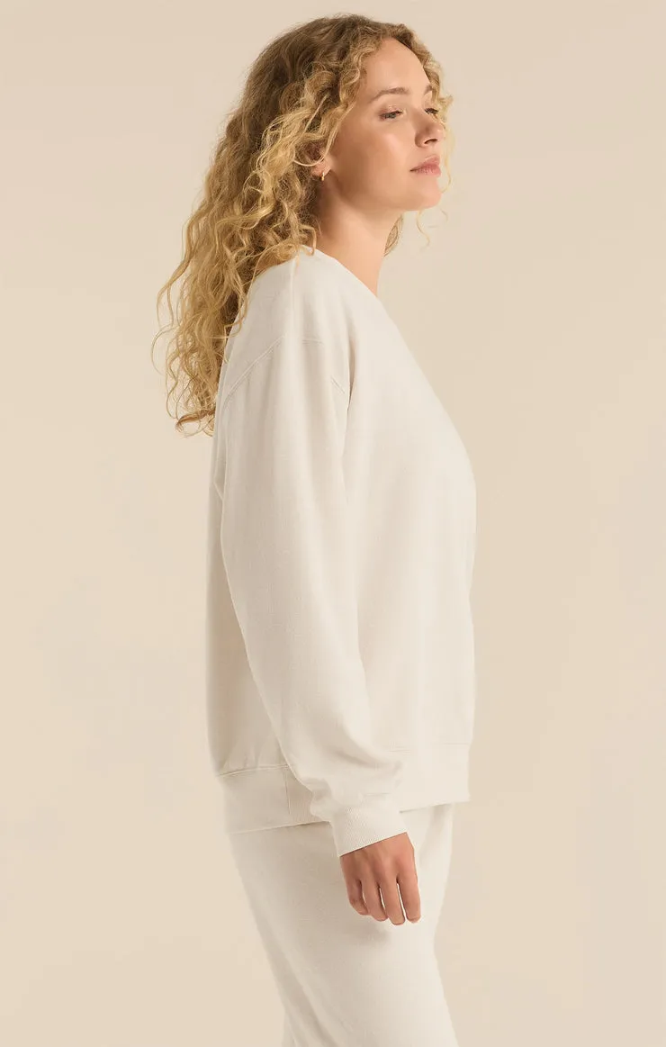 Z SUPPLY Boyfriend Crew Fleece Pullover - More Colors Available
