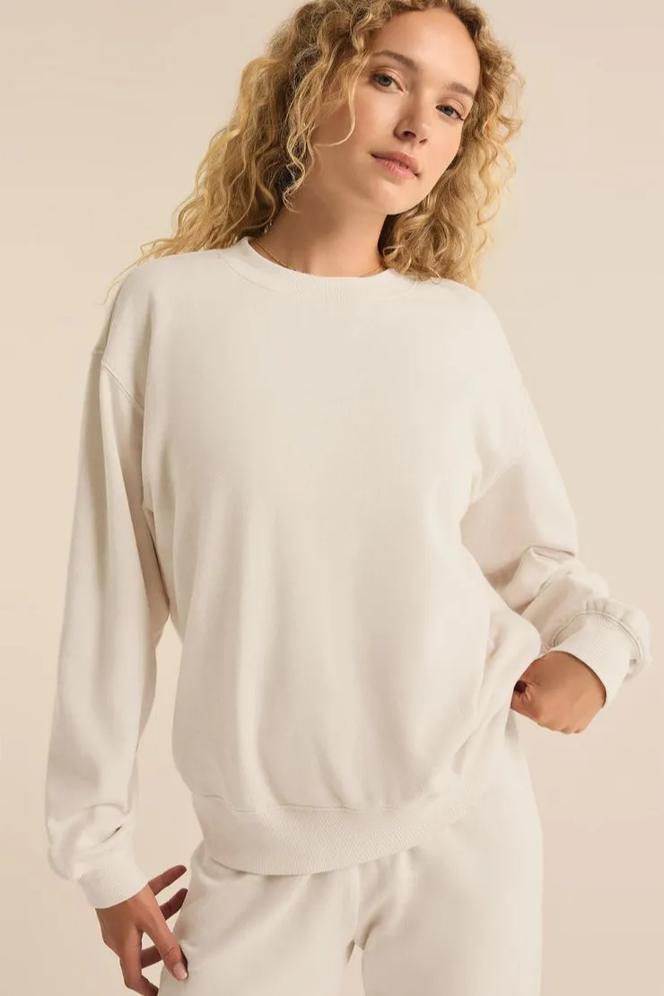 Z SUPPLY Boyfriend Crew Fleece Pullover - More Colors Available
