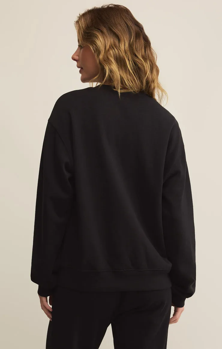 Z SUPPLY Boyfriend Crew Fleece Pullover - More Colors Available