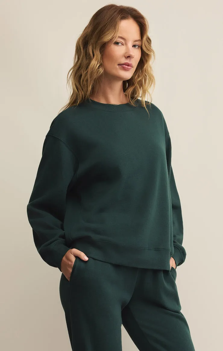 Z SUPPLY Boyfriend Crew Fleece Pullover - More Colors Available