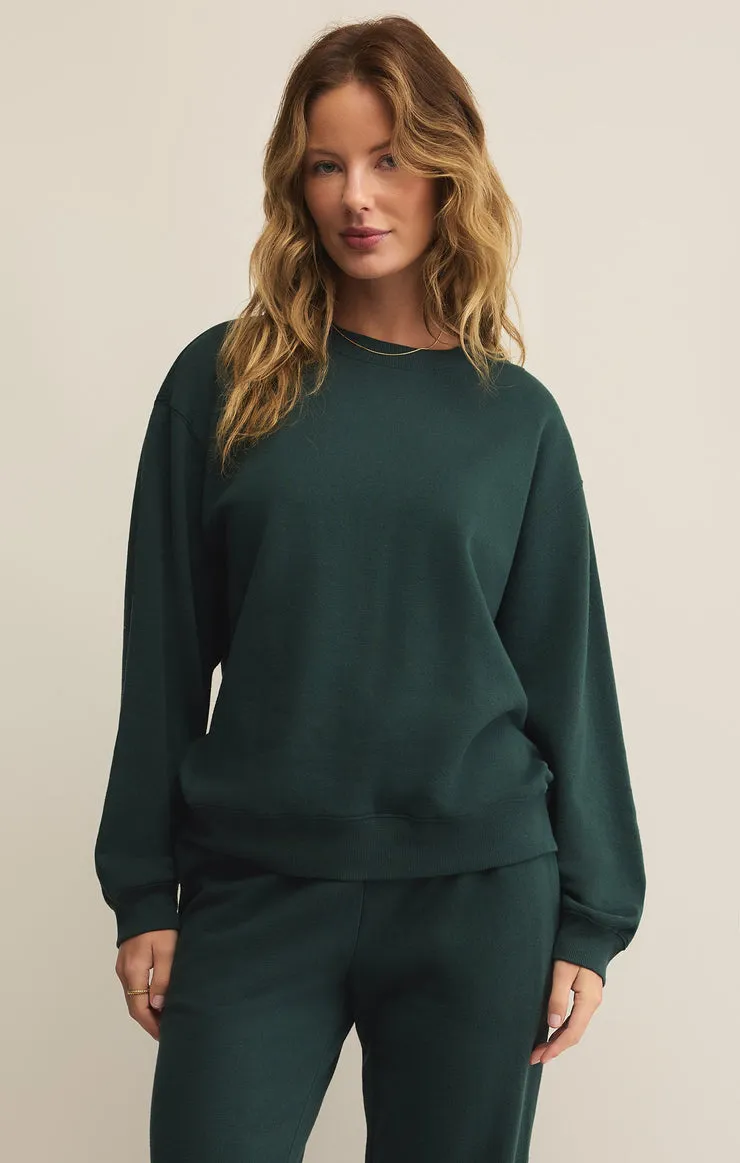 Z SUPPLY Boyfriend Crew Fleece Pullover - More Colors Available